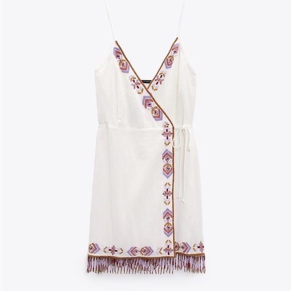 Zara Embroidered Dress - Picture 1 of 4